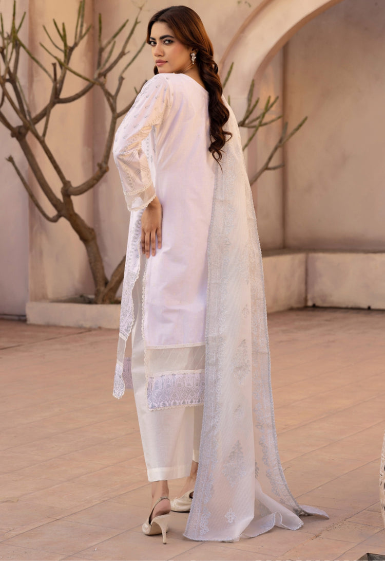 Cross Stitch Luxury Lawn- White
