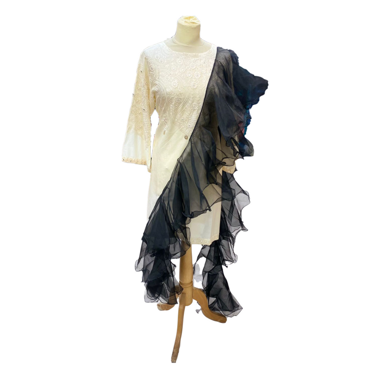 Organza Frill Dupatta - Fatimahs clothing