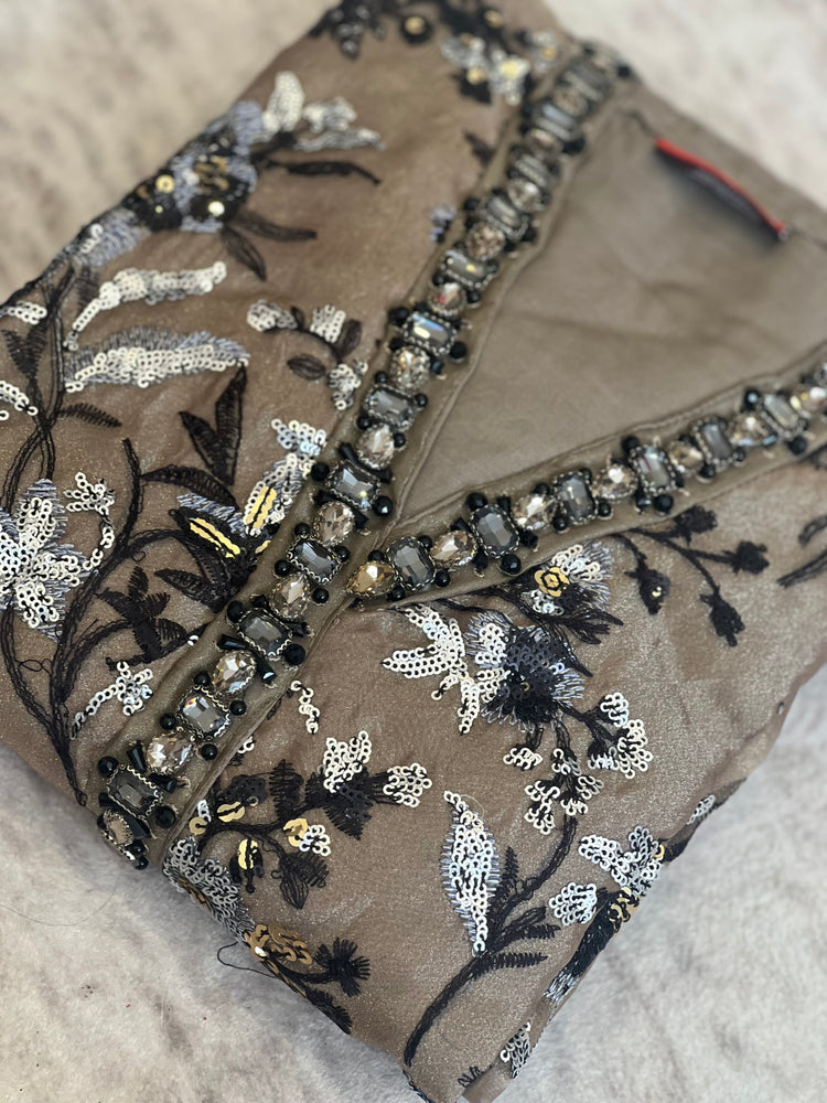 MariaB Inspired organza- taupe