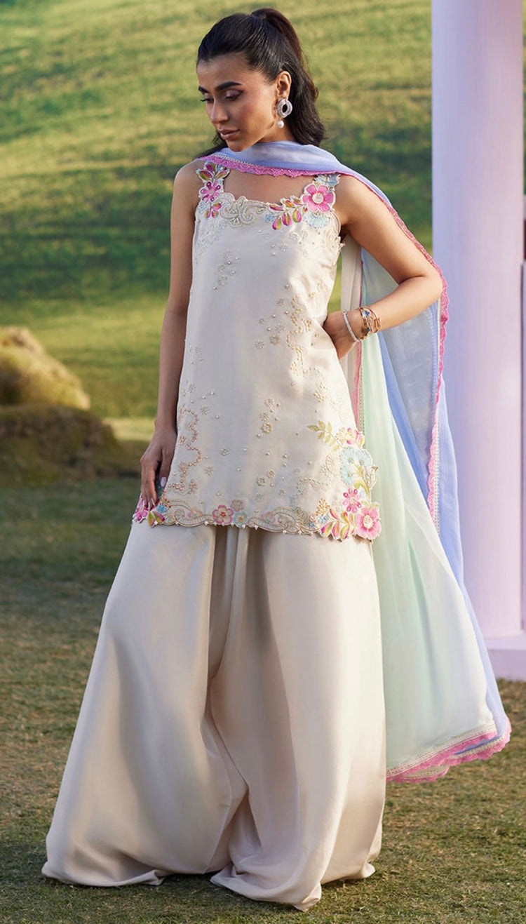 Farah-Embroidered Silk