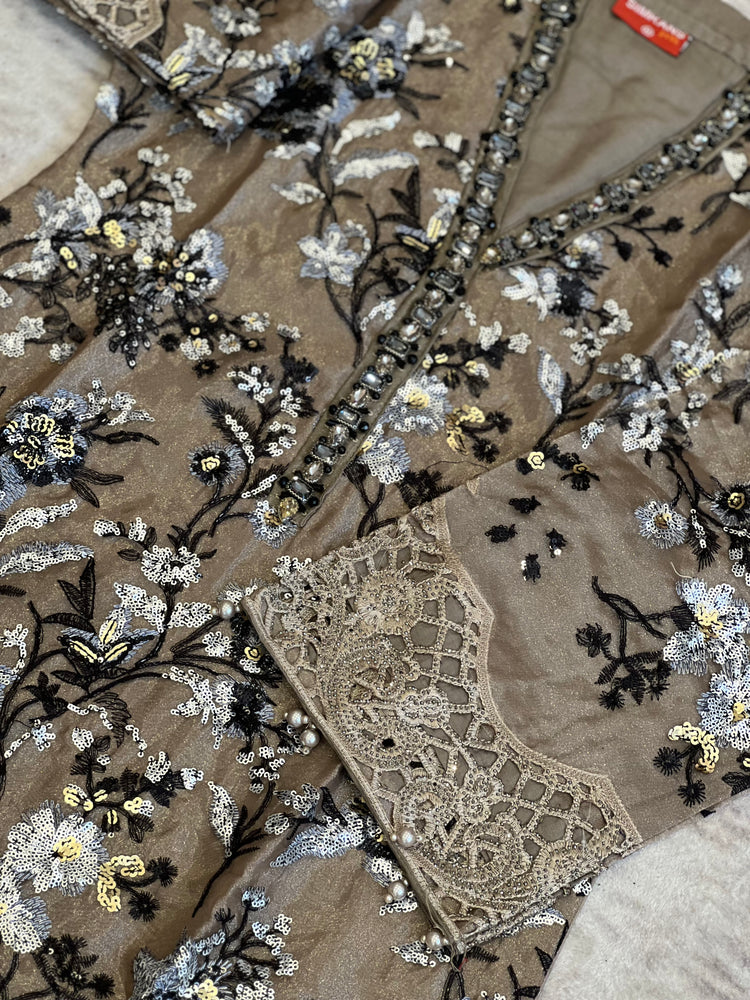 MariaB Inspired organza- taupe