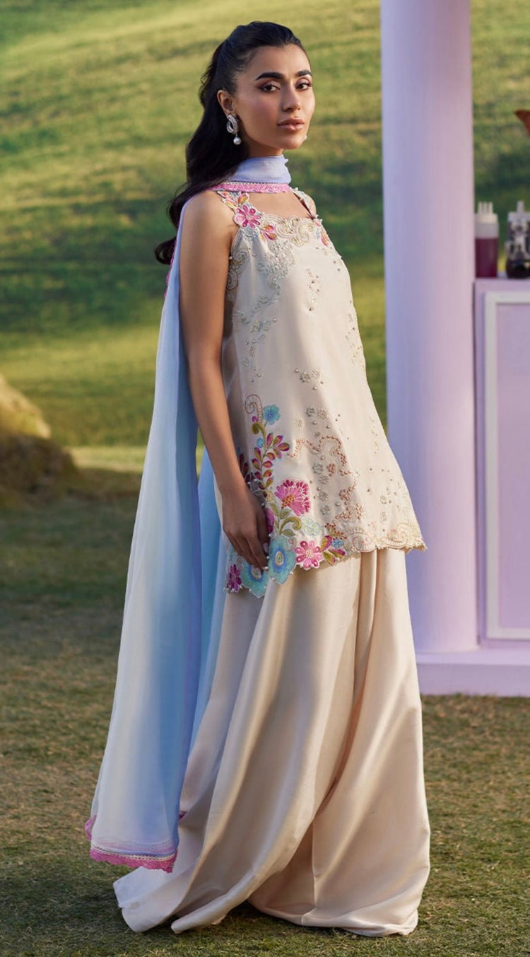 Farah-Embroidered Silk