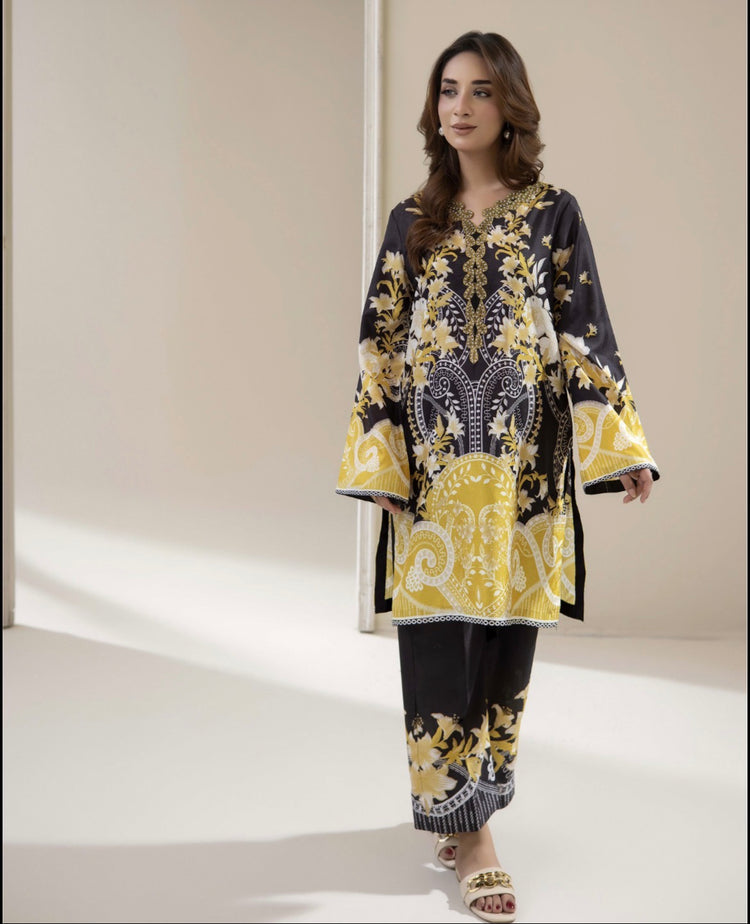 Digital Printed Coords set- Black
