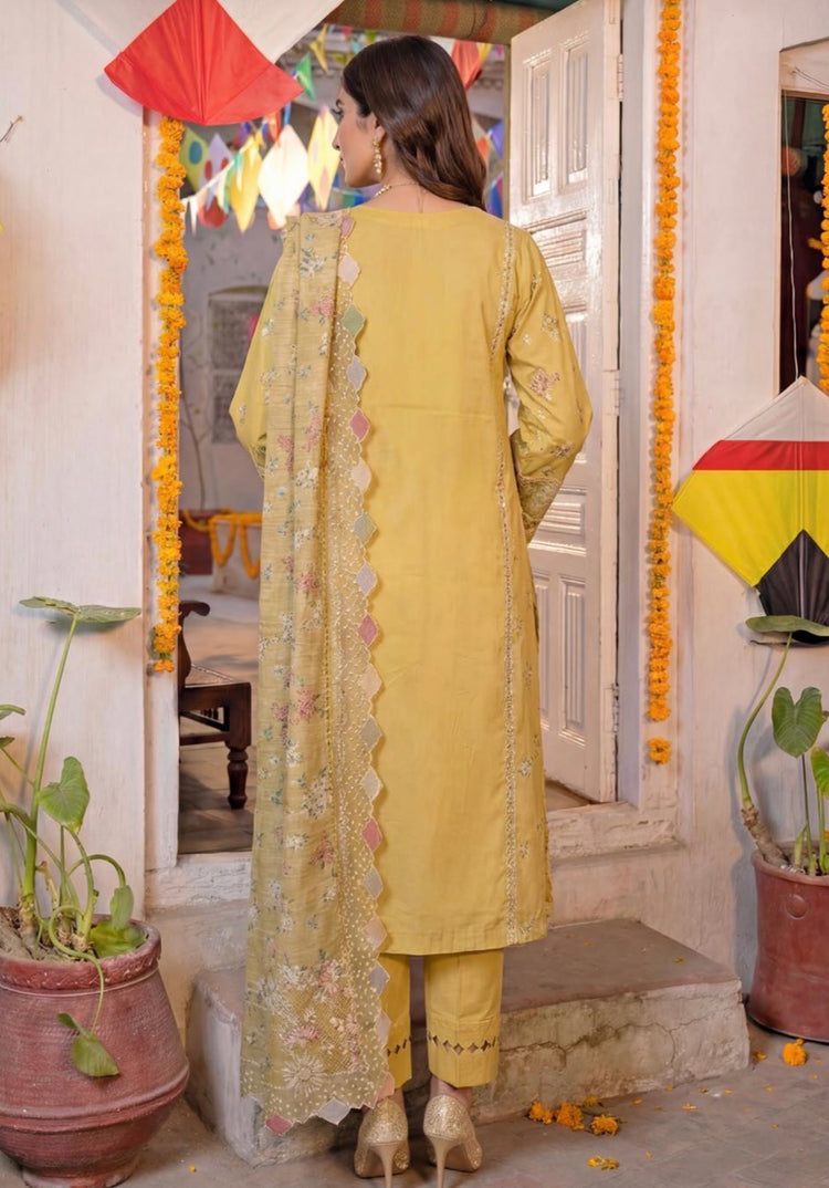 Sajal Aly x Eid Edit- mustard