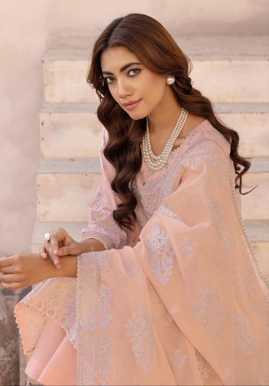 Cross Stitch Luxury Lawn-peach