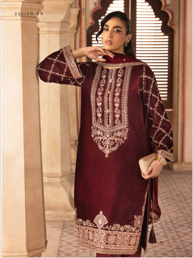 Luxury Velvet 02- Maroon