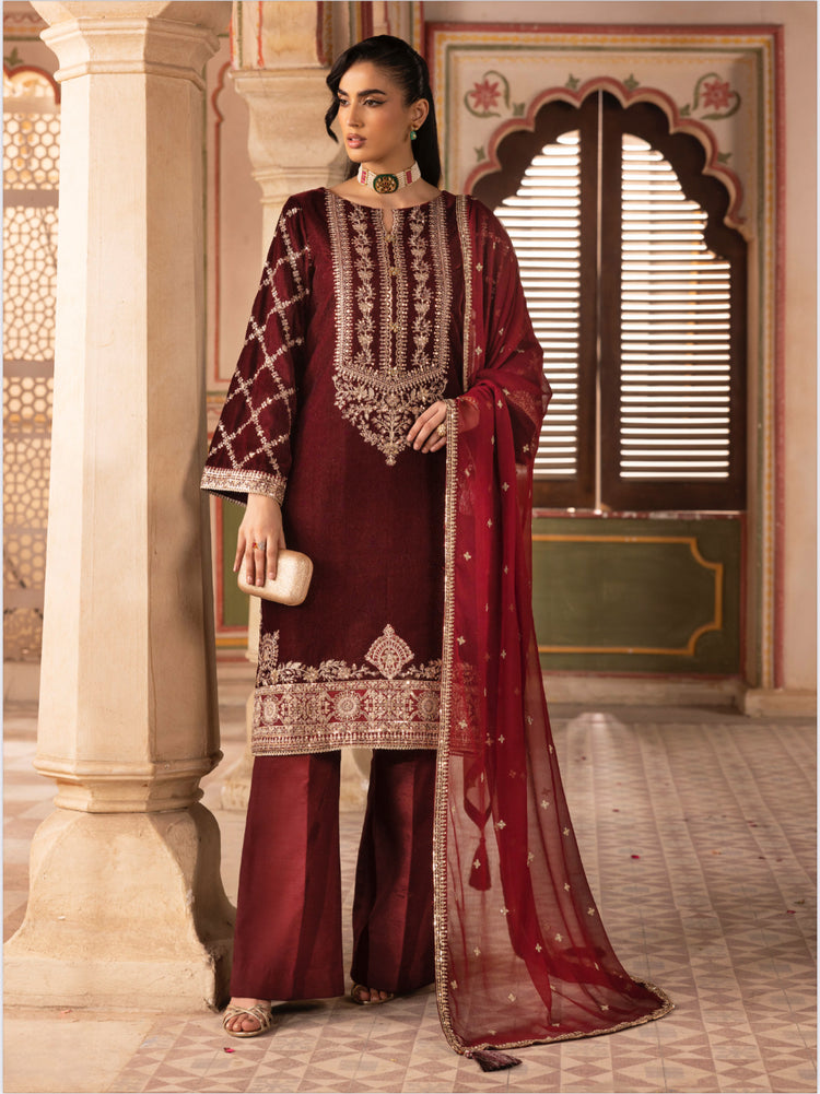 Luxury Velvet 02- Maroon