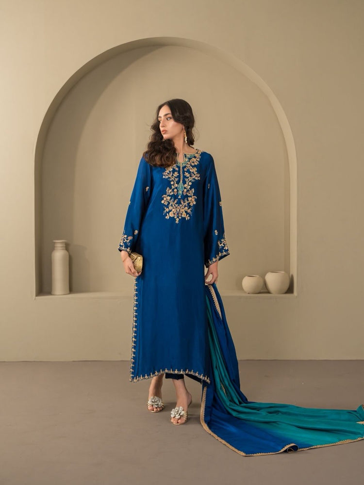 Airah- Royal Blue Silk