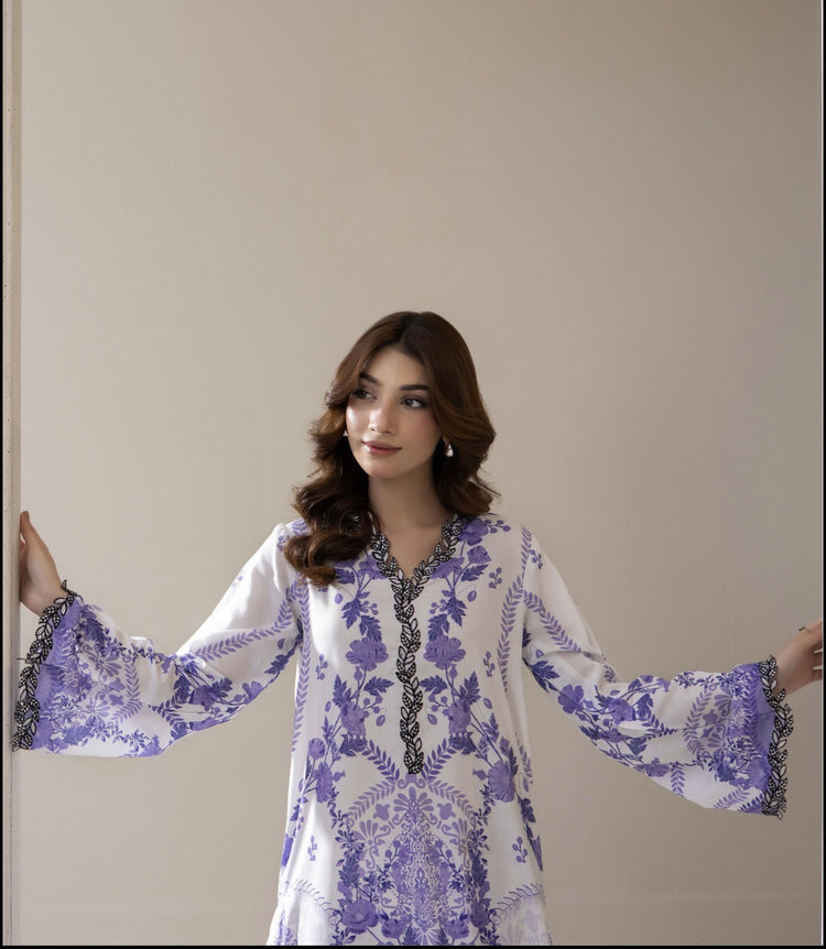 Digital Printed Coords set- Purple