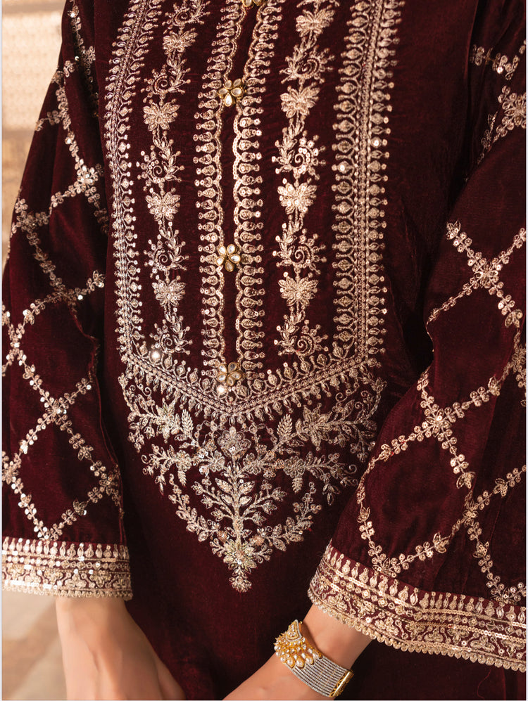 Luxury Velvet 02- Maroon