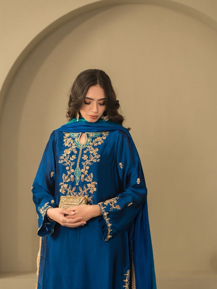 Airah- Royal Blue Silk