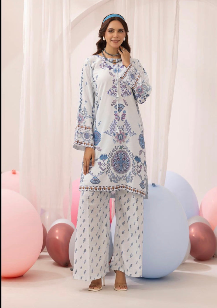 Suffuse Viscose Co Ords- Blue