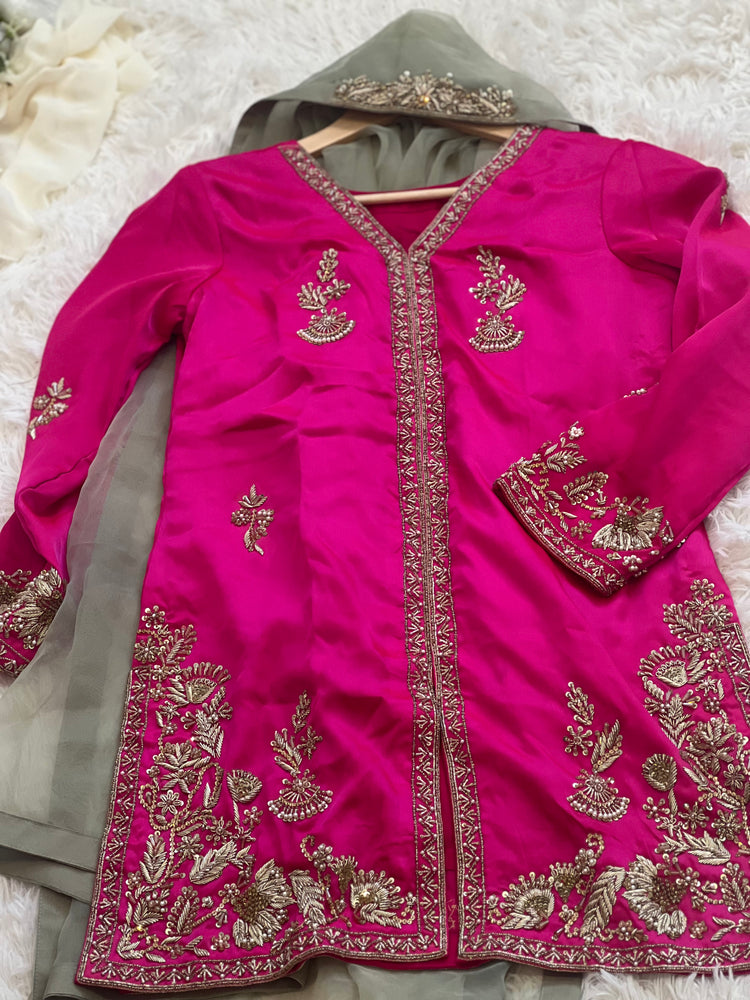Mahnoor- Pink Festive Silk
