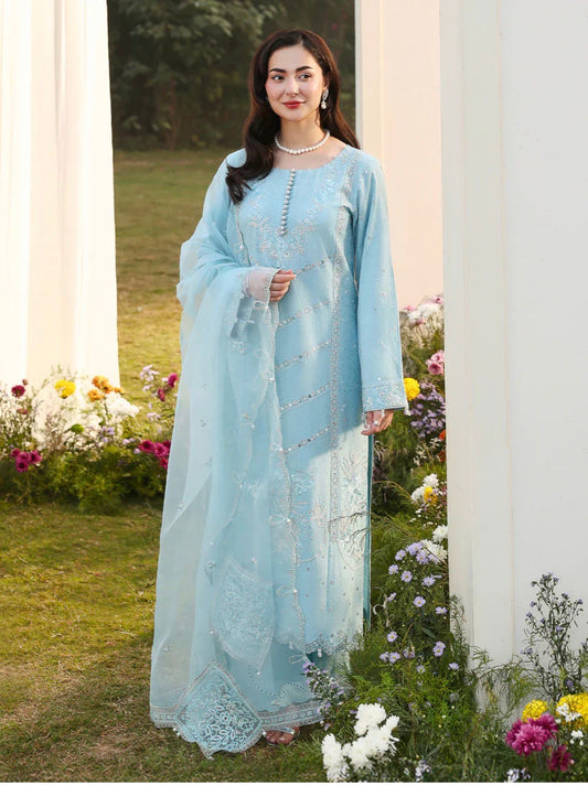Hania Amir- Eid Edit Ice Blue