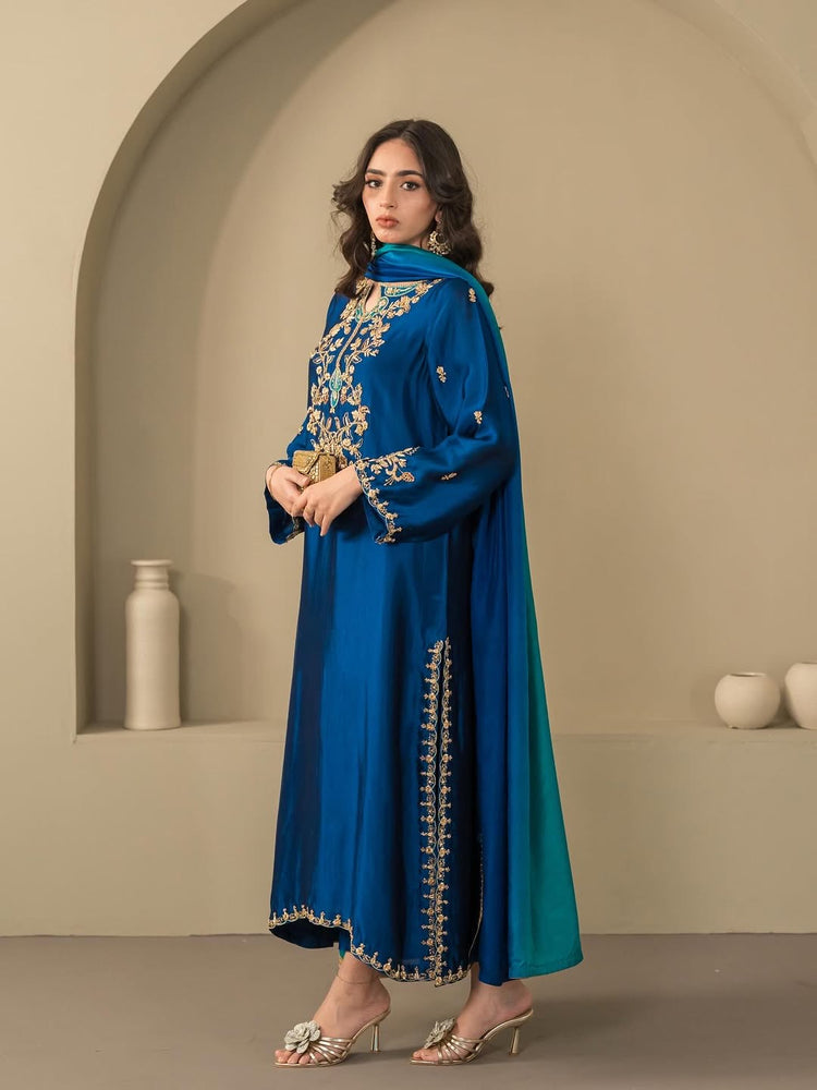 Airah- Royal Blue Silk
