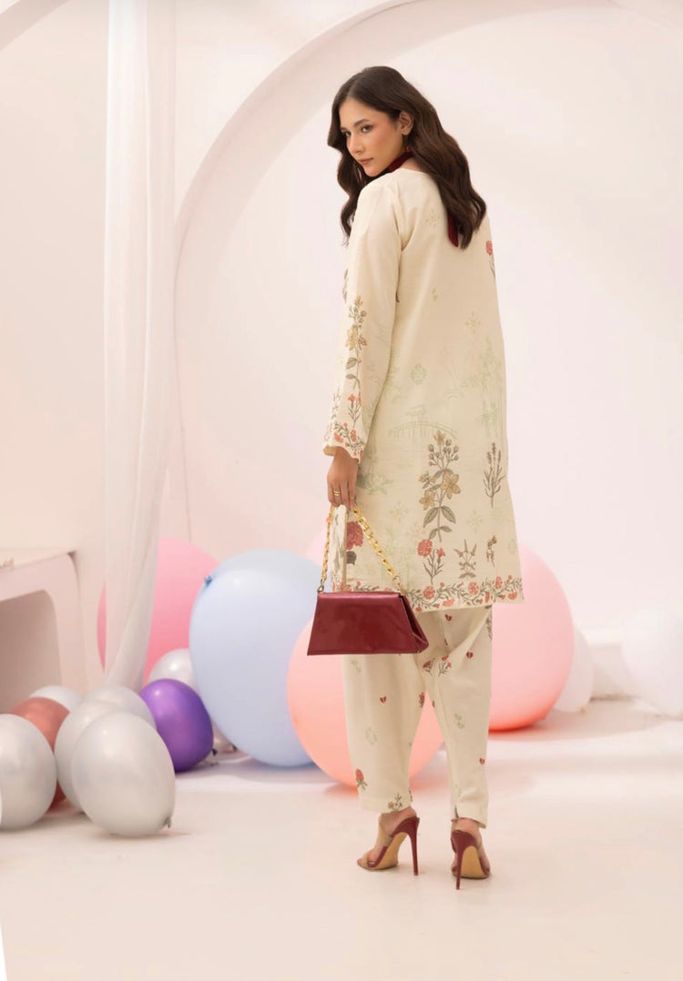 Suffuse Viscose Co Ords- Cream