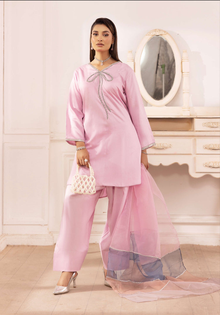 Farshi suit- Pink