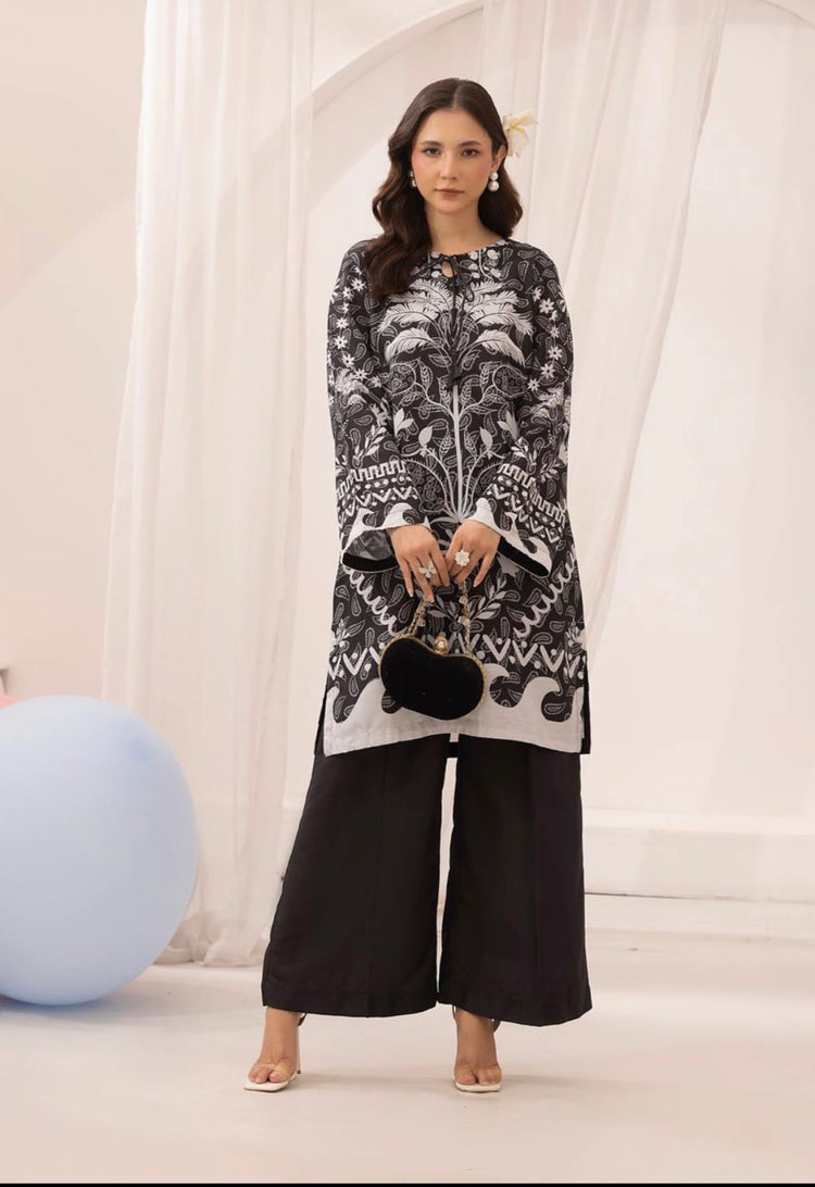 Suffuse Viscose Co Ords-Black