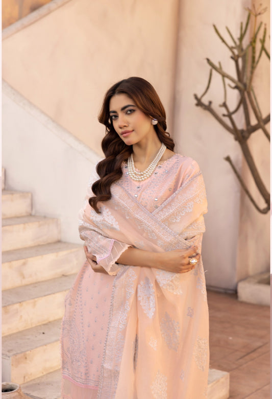 Cross Stitch Luxury Lawn-peach