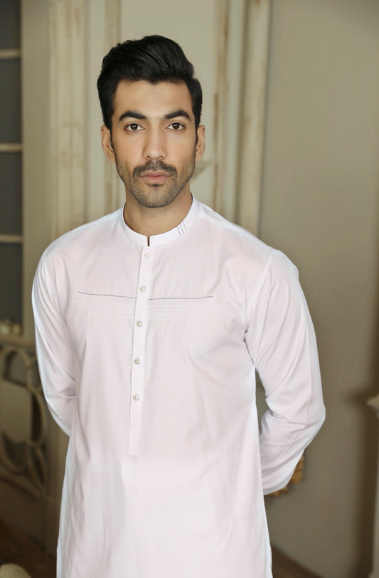 AVI Menswear White - Fatimahs clothing