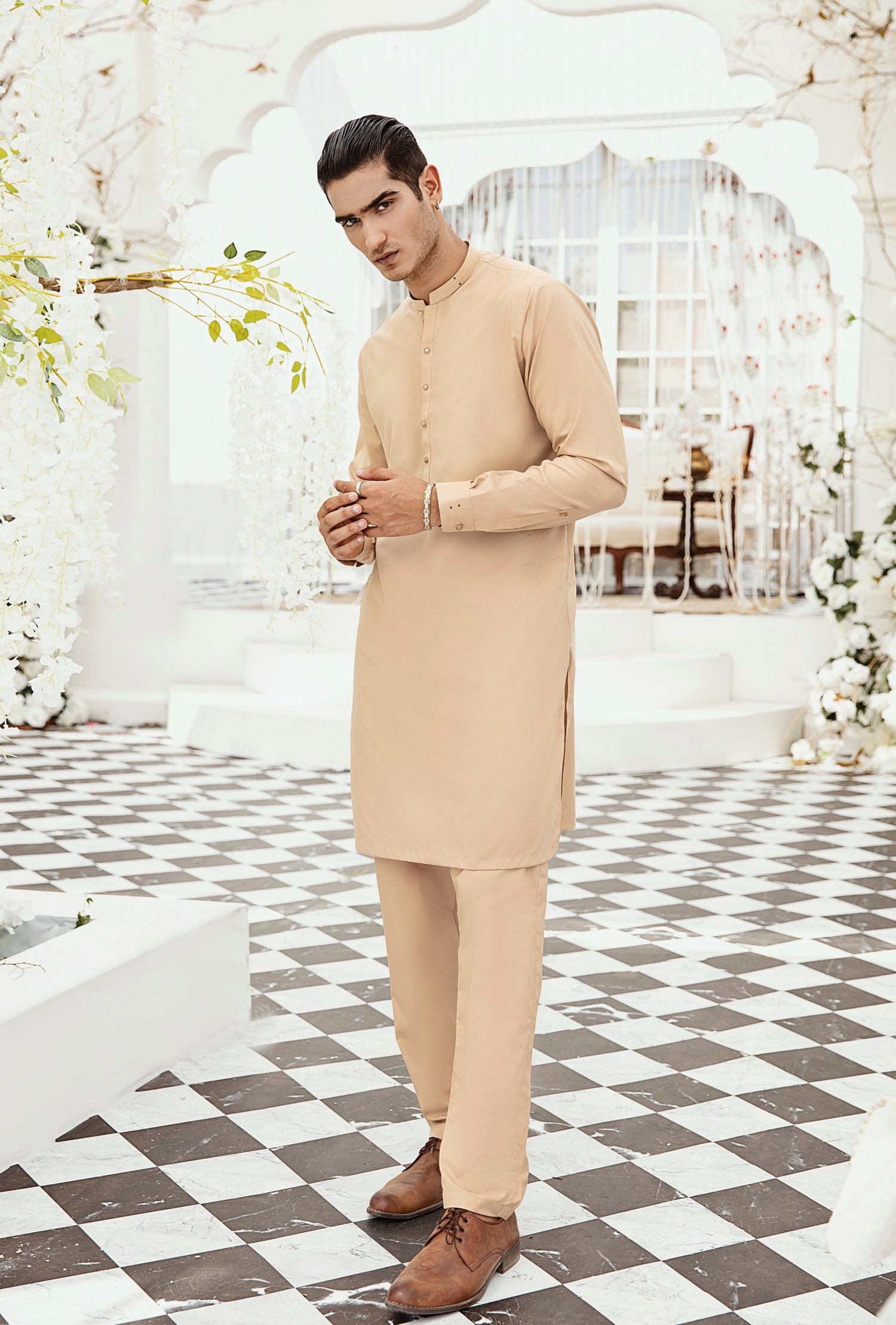 AVI Menswear Beige - Fatimahs clothing